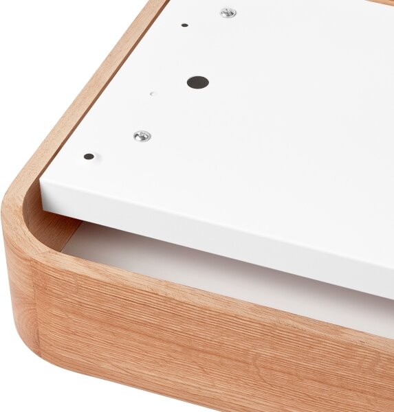 Plafonieră OAK SQUARE 2xE27/15W/230V 35x35 cm stejar