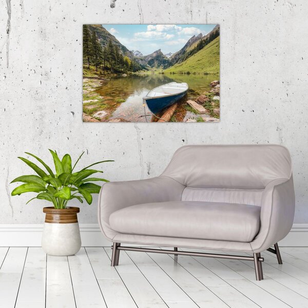 Tablou - Seealpsee, lac din Elveția (70x50 cm)