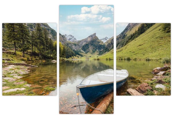 Tablou - Seealpsee, lac din Elveția (90x60 cm)