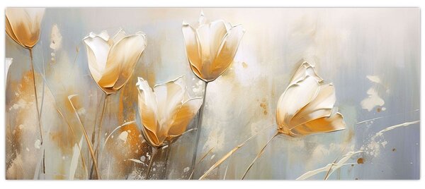 Tablou - Pictura de lalele (120x50 cm)