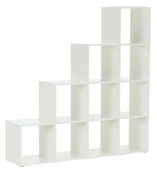 Biblioteca NORAH, alb, PAL melaminat, 139x33x144 cm