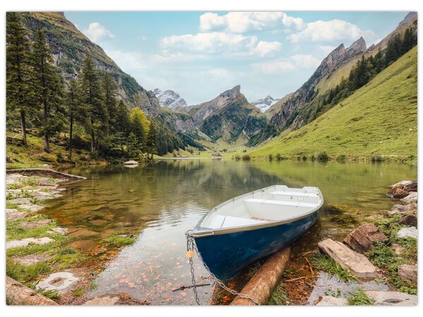 Tablou - Seealpsee, lac din Elveția (70x50 cm)