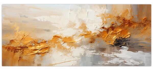 Tablou - Textura aurie (120x50 cm)