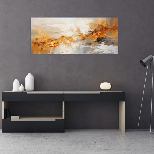 Tablou - Textura aurie (120x50 cm)