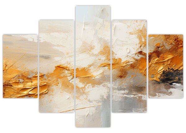 Tablou - Textura aurie (150x105 cm)