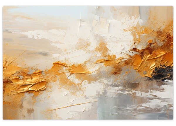 Tablou - Textura aurie (90x60 cm)