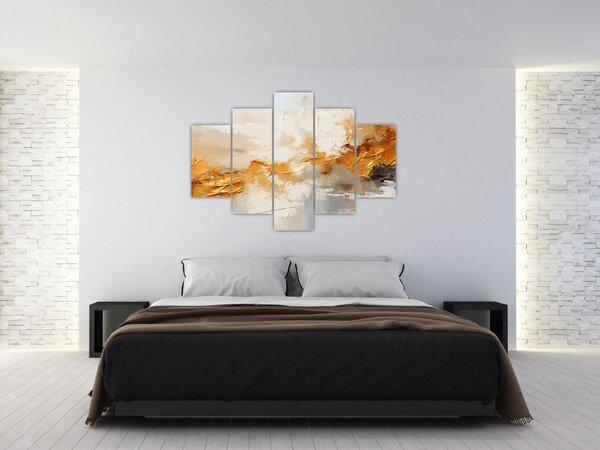 Tablou - Textura aurie (150x105 cm)