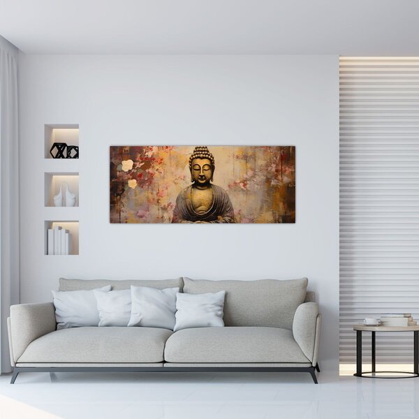 Tablou - Buddha, pictură (120x50 cm)