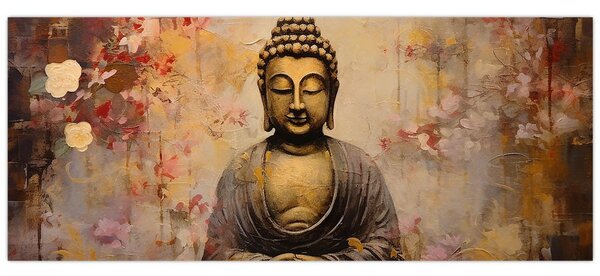 Tablou - Buddha, pictură (120x50 cm)