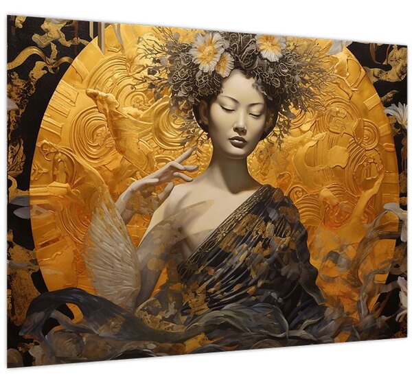 Tablou - Doamnă japoneză (70x50 cm)