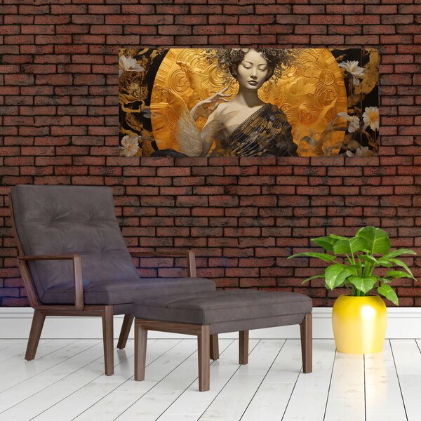 Tablou - Doamnă japoneză (120x50 cm)