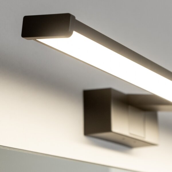 Brilagi - Iluminare LED pentru oglindă de baie VESTRA LED/12W/230V, 60 cm, IP44, negru