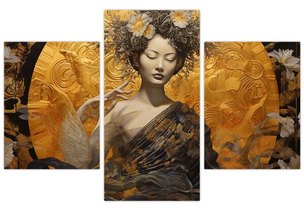 Tablou - Doamnă japoneză (90x60 cm)