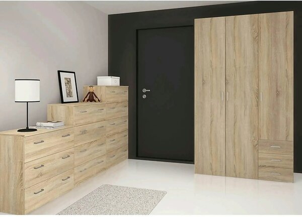 Comoda GARBO 3, stejar sonoma, PAL melaminat, 74x36x70 cm