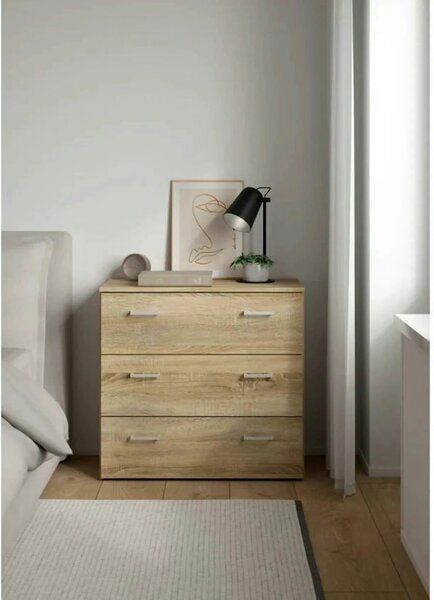 Comoda GARBO 3, stejar sonoma, PAL melaminat, 74x36x70 cm