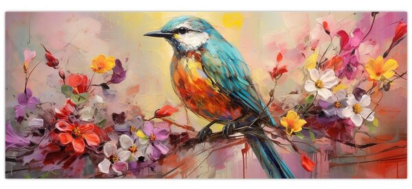Tablou - Pictura de o pasăre (120x50 cm)