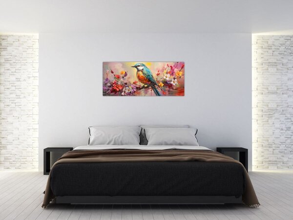 Tablou - Pictura de o pasăre (120x50 cm)