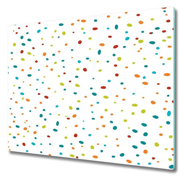 Tocator din sticla puncte colorate