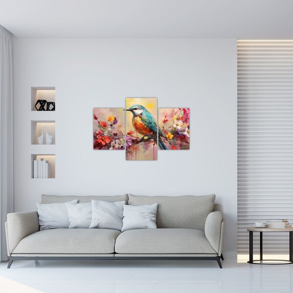 Tablou - Pictura de o pasăre (90x60 cm)