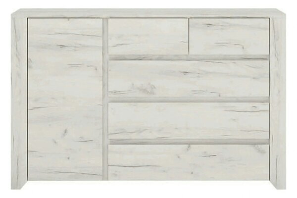 Comoda ANGEL TIP 41, alb, PAL melaminat, 118,7x76,5x40,2 cm