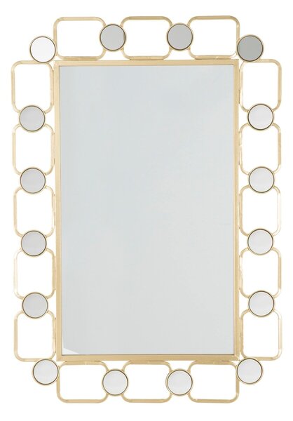 Oglinda decorativa Glosh, Mauro Ferretti, 71x102 cm, fier, auriu