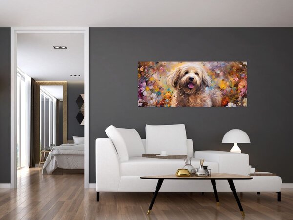 Tablou - Happy Dog II. (120x50 cm)