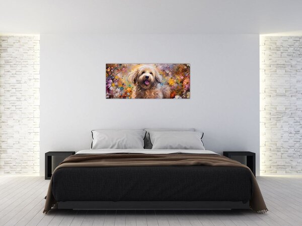 Tablou - Happy Dog II. (120x50 cm)