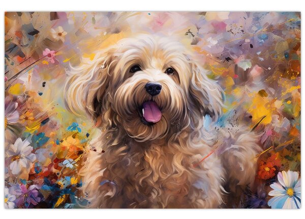 Tablou - Happy Dog II. (90x60 cm)
