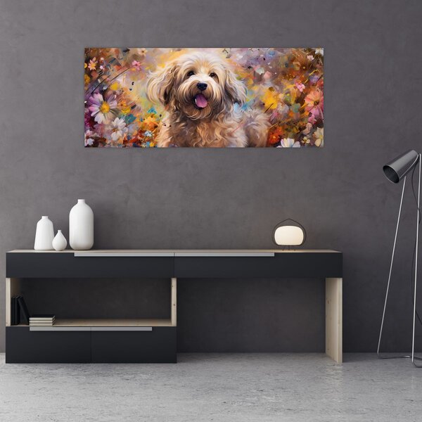 Tablou - Happy Dog II. (120x50 cm)