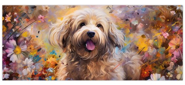 Tablou - Happy Dog II. (120x50 cm)