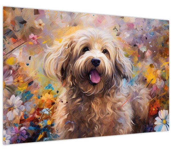 Tablou - Happy Dog II. (90x60 cm)