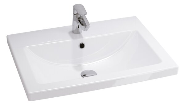 Cersanit Como lavoar 60x45 cm dreptunghiular mobilier alb luciu K32-003-BOX