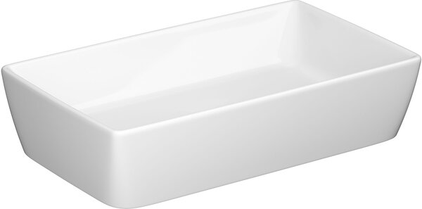 Cersanit City lavoar 60.5x36 cm dreptunghiular de blat alb luciu K35-047