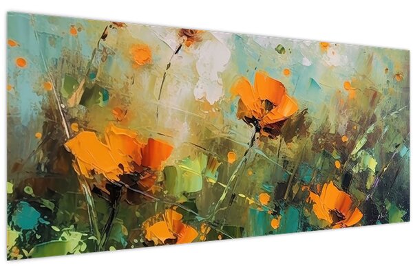 Tablou - Flori (120x50 cm)