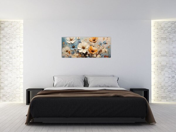 Tablou - Buchete, pictură (120x50 cm)