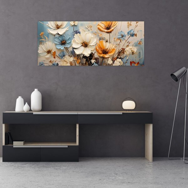 Tablou - Buchete, pictură (120x50 cm)