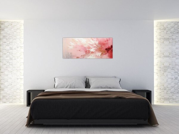 Tablou - Abstract roz (120x50 cm)