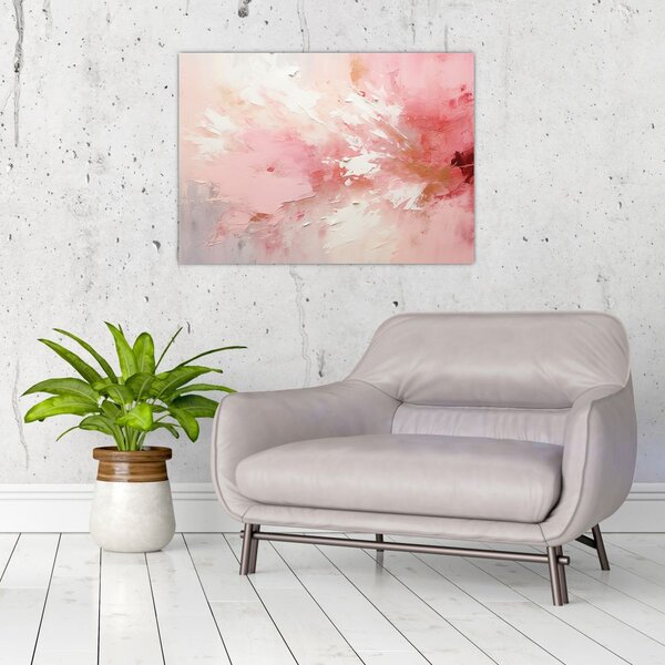 Tablou - Abstract roz (70x50 cm)
