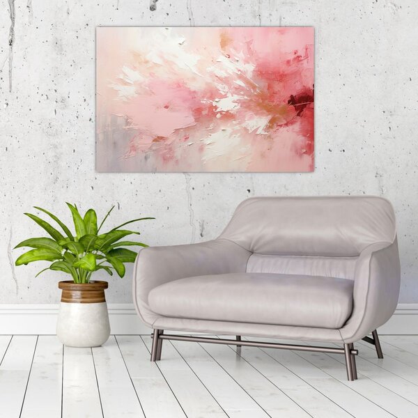 Tablou - Abstract roz (90x60 cm)