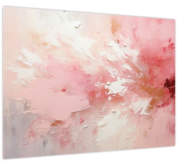 Tablou - Abstract roz (70x50 cm)