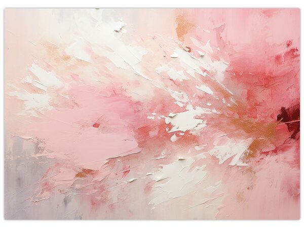 Tablou - Abstract roz (70x50 cm)