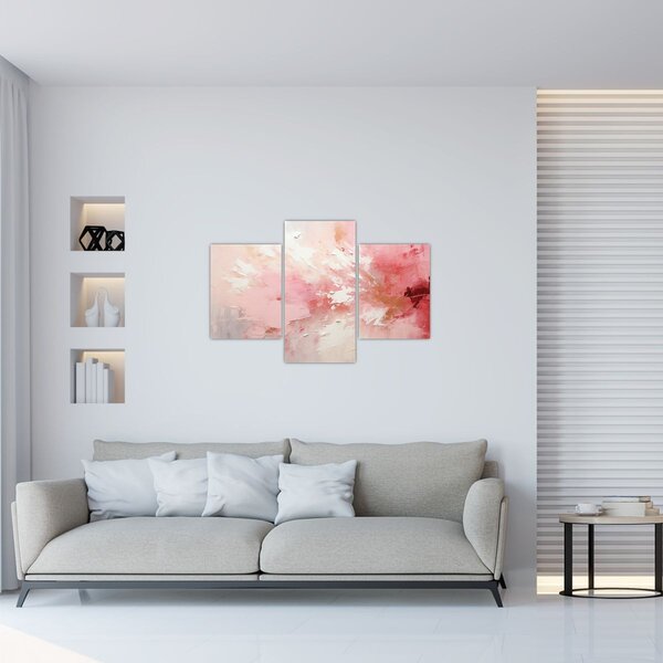 Tablou - Abstract roz (90x60 cm)