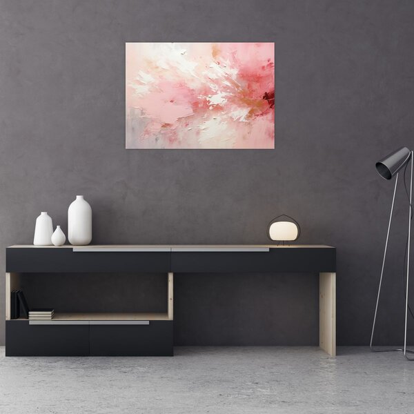 Tablou - Abstract roz (70x50 cm)