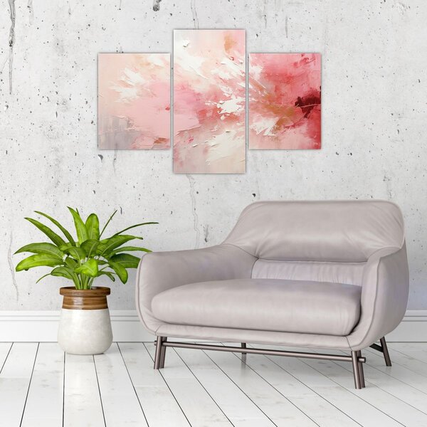 Tablou - Abstract roz (90x60 cm)