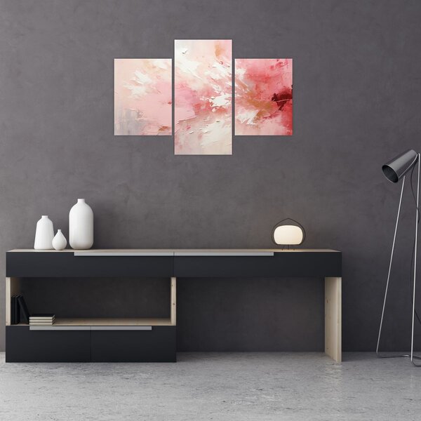 Tablou - Abstract roz (90x60 cm)