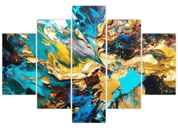 Tablou - Pictură în ulei texturată (150x105 cm)