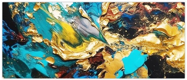 Tablou - Pictură în ulei texturată (120x50 cm)