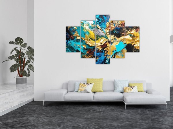 Tablou - Pictură în ulei texturată (150x105 cm)