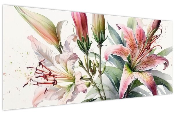 Tablou - Crinii, ilustrații (120x50 cm)