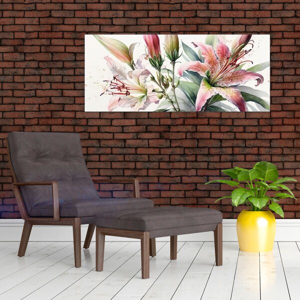 Tablou - Crinii, ilustrații (120x50 cm)